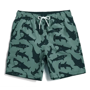 Wholesale Custom Breathable Beach Shorts with Elastic Waist and Pockets Mesh Lining for <b>Men</b> Surfing Board Swim <b>Trunks</b> - Product Image 1