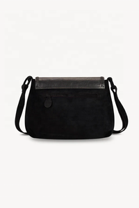 Nouveau rabat et plumes en cuir de vache peints à la main avec corps et poignée en daim de vache sacs à bandoulière de créateur en gros - Product Image 3