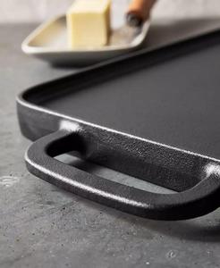 X Bobby Flay Reversible <b>Cast</b> <b>Iron</b> 11" x 16.5" <b>Grill</b> Griddle | GreenPan - Product Image 5