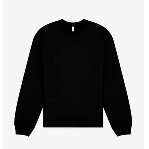 BELLA + CANVAS Unisex 10 oz. Sudadera negra de forro polar unisex para adultos, cuello redondo, estilo grueso. - Product Image 5