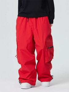 Pantalon de ski ample pour homme, multi-poches, ceinture ajustable, imperméable, coupe-vent, grande taille, durable, pour l'extérieur - Product Image 5