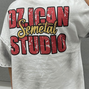 เสื้อยืดผู้ชายทรงปกติ คุณภาพสูง ผ้าฝ้าย 100% สตรีทแวร์ ลายกราฟิกแบบทำเก่า ระบายอากาศได้ดี แห้งเร็ว น้ำหนักมาก สั่งทำได้ - Product Image 6