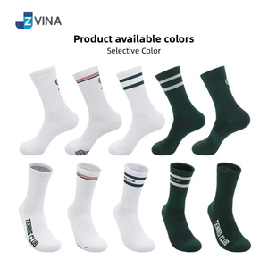 Calcetines Deportivos Personalizados con Logotipo para Hombre, Tejido Jacquard, Mezcla de Spandex/Poliéster/Algodón, Transpirables y de Secado Rápido para Deportes de Verano y Tenis - Product Image 4