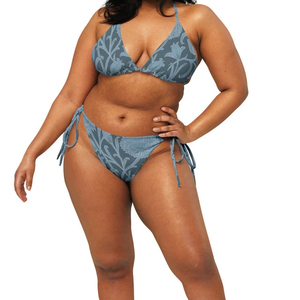 Ensembles de bikinis pour femmes les plus vendus, design personnalisé avec impression personnalisée, ensemble 2 pièces avec logo sur le devant et tissu respirant - Product Image 2