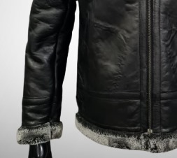 HIGH QUALITY PREMIUM FUR LEATHER <b>JACKET</b> VERY CLASSY COOL AND STYLISH - Product Image 4