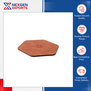 Wholesale Supplier of Outstanding Quality Highly Durable Octagonal Shape PU Leather <b>Table</b> Mat Coaster for Home Furnishing Use - Product Image 5