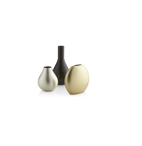 Florero de metal versátil, contenedor decorativo elegante para flores artificiales frescas, decoración interior para el hogar, hotel, restaurante - Product Image 1