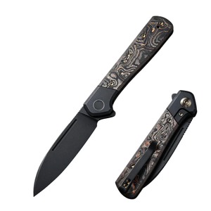 Cuchillos Plegables con Empuñadura Ergonómica Negra, Hoja de Acero Inoxidable, Diseño Compacto y Portátil para Camping, Senderismo y Tareas Diarias - Product Image 1