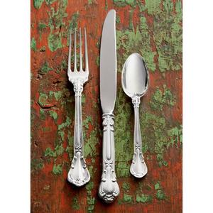 Ensemble de couverts en laiton argenté 3 pièces (cuillère, fourchette, couteau) pour restaurant, événement, fête - Product Image 6