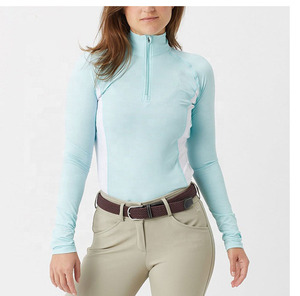 เสื้อเบสเลเยอร์สำหรับขี่ม้าผู้หญิง ระบายอากาศ แห้งเร็ว เหมาะสำหรับการแข่งขัน ขายส่งจากผู้ผลิต - Product Image 5