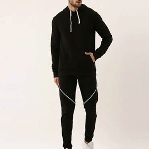 Conjuntos Deportivos Casuales de Invierno en Algodón y Felpa, Trajes Deportivos OEM con Contraste de Color, Unisex - Product Image 1