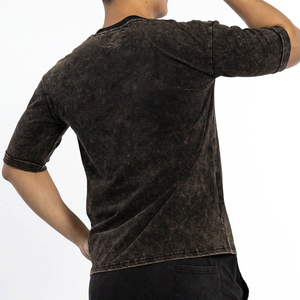 T-shirts pour hommes en coton peigné 100% respirant, coupe ample, personnalisables, prix de gros du fabricant, devant vierge - Product Image 5
