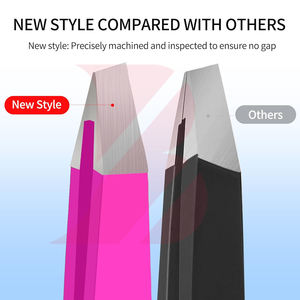 Pinzas para Cejas de Color Rosa, Resistentes al Óxido, Duraderas y de Larga Duración, con un Rendimiento Suave para la Depilación - Product Image 4