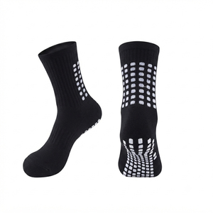 Latest Arrival Adults Unisex Crew Anti Slip <b>Grip</b> Knee <b>Socks</b> Spandex/Polyester Cycling Performance Custom Bottom Breathable - Product Image 2
