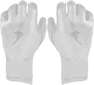 BRUCE BOLT Leather Anti-slip Stretch Custom Logo Design Infield Outdoor Professional Quality Baseball Batting <b>Gloves</b> XL - Product Image 4