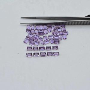 3x4mm naturel rose améthyste à facettes octogone pierre précieuse en vrac haute qualité fabrication de bijoux fournisseur prêt à expédier prix abordable - Product Image 4
