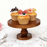 Support à gâteau en bois de luxe en forme de fleur, plateau à dessert scandinave, assiette de service décorative pour anniversaire et mariage, décoration de la maison