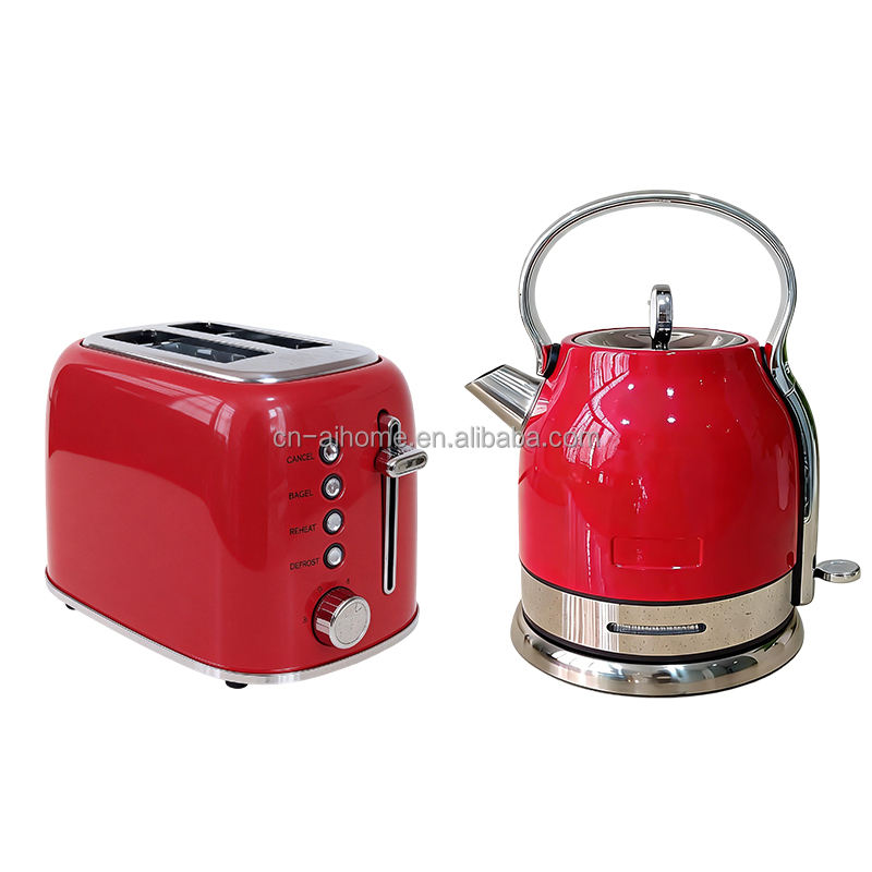 Ensemble grille-pain et bouilloire