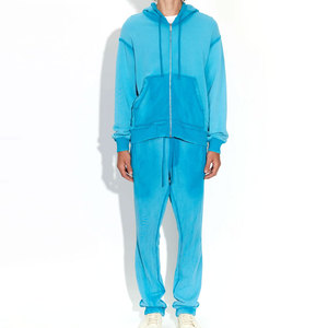 Survêtement Homme Personnalisé avec Logo OEM, Style Urbain, Effet Délavé à l'Acide et Couleur Décolorée au Soleil - Product Image 1