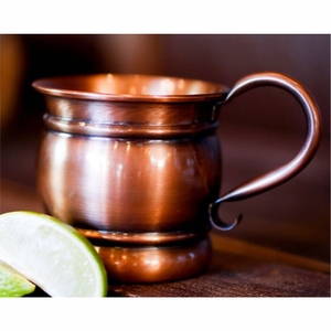 Hammered Moscow Mule Copper Mugs Stainless Steel Lined Cocktail Beer Drinkware Mug <b>Metal</b> Cup with Brass Handle Custom Logo Mugs - Product Image 4