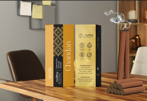 CHANDAN PREMIUM - Varillas Aromáticas de Polvo de Madera - Incienso Indio para Todas las Estaciones 100% Natural, Orgánico y Ecológico - Product Image 3