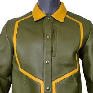 Vestes en cuir bomber pour homme de haute qualité à bas prix, nouvelle mode, très vendues, coupe-vent, vêtements en cuir pour homme CP-MLJ-10 - Product Image 6