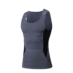 <b>Mens</b> Muscle Tank Top Quick Dry Sleeveless Gym <b>Vest</b> Custom Logo Sportswear ODM Supplier Wholesale Breathable Spandex/Polyester - Product Image 1