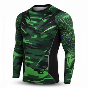 2026 Rashguard MMA/BJJ anti-déchirure à compression pour l'entraînement en salle, le grappling et la boxe - Product Image 1