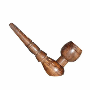 Pipa de Fumar de Madera Rústica Hecha a Mano, Clásica para Amantes del Tabaco, Acabado Pulido Suave, FAIZA CRAFT, Acabado Esmerilado Ecológico Vintage - Product Image 4