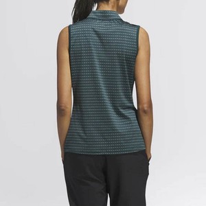 Polo sin Mangas para Mujer, Modelo 2026, Más Vendido, a Rayas, Tejido de Poliéster Transpirable, Casual, Largo Regular, ODM - Product Image 2