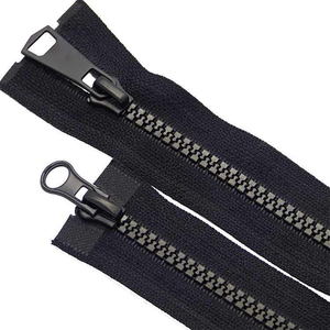 Vente en gros de matériel robuste # 5 Fermetures éclair en spirale en plastique à glissière simple, en résine noire, pour vestes, sacs et vêtements - Product Image 6