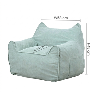 Fauteuil pouf moderne en mousse déchiquetée écologique pour enfants, idéal pour l'école, la chambre et le salon, à partir de 2 ans - Product Image 6