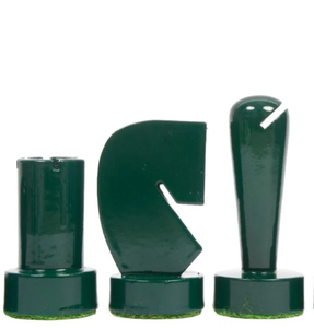 Jeu d'échecs moderne Berliner, pièces minimalistes en bois rouge et vert avec boîte de rangement, roi de 3,7 cm, à prix avantageux - Product Image 2