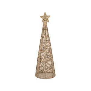 Décor d'arbre de Noël avec décoration de maison en jonc de mer étoilé pour une ambiance de Noël festive - Product Image 2