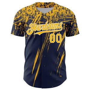 Maillot de baseball en coton biologique 100% imprimé sérigraphié, col en V, fermeture boutonnée intégrale, manches courtes, antibactérien, logo personnalisé sur le devant - Product Image 4