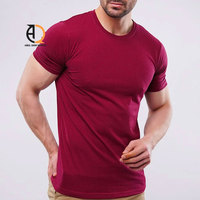 T-shirts vierges streetwear de haute qualité 100 % coton épais coupe oversize col rond pour hommes