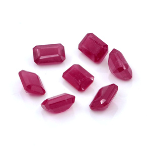 Rubis naturels de Bangkok, octogones calibrés 3x5mm, pierres précieuses de rubis naturelles facettées pour la fabrication de bijoux, prêtes à l'emploi - Product Image 4