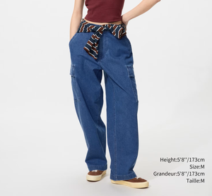 Pantalon Cargo Décontracté Homme Tendance Léger Taille Mi-Haute Coupe Ample Jean Coton Denim Écologique Haute Couture - Product Image 3