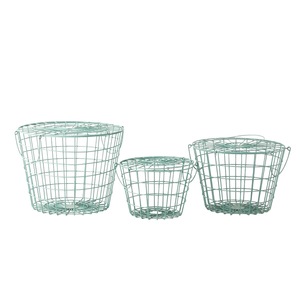 Indian Exporter Decorative Metal Storage <b>Basket</b> for Farmhouse Home Decor Kitchen Counter Pantry Organization Available For Sale - Product Image 5