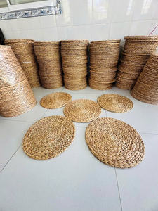 Natural Woven Water Hyacinth Place Mat <b>Bamboo</b> Rattan <b>Placemats</b> 30/33/35/38cm Classic Non-Slip Heat Resistant for Party Decorate - Product Image 4