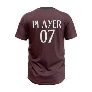 เสื้อเบสบอลวิทยาลัยแบบสั่งทำพิเศษ คุณภาพสูง ระบายอากาศได้ดี ผลิตจากผ้าสแปนเด็กซ์/โพลีเอสเตอร์ แห้งเร็ว ชุดซอฟต์บอลพิมพ์ลายตามสั่ง - Product Image 2