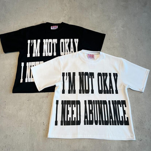 เสื้อยืดคอตตอนวินเทจผู้ชายสั่งทำขายส่ง ลายดอกไม้สีแดง ทรงโอเวอร์ไซส์ คอกลม แขนสั้น พิมพ์ลาย - Product Image 1