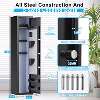 Caja Fuerte de Seguridad Metálica Vertical Alta de Fábrica, con Código Digital y Llave, Antirrobo, con Iluminación Interior