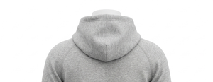 Sweat-shirt à capuche gris pour homme, coupe classique, en molleton de coton, décontracté, avec poche avant, pour l'automne - Product Image 5