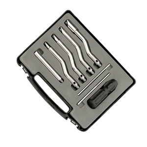 Extracteur de dents de loup Equine Burgess, ensemble de 8 pièces, nouveau style, en acier inoxydable avec boîte de rangement en plastique - Product Image 3
