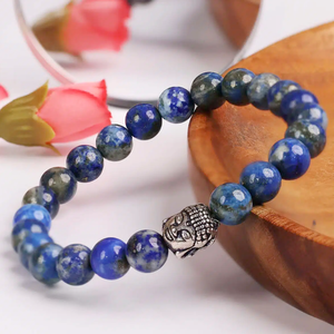 High Quality Lapis lazuli <b>Beads</b> Buddha <b>Bracelet</b> Romantic Gift Fashion Charm Jewelry for <b>Men</b> Women Energy Meditation - Product Image 6