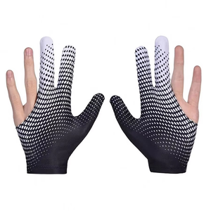 Gants de snooker unisexes Geo Brothers, logo personnalisé, couleur personnalisée, impression laser, polyester/lycra de haute qualité, antidérapants, protection UV - Product Image 5