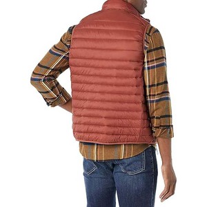 Breathable Canvas Quilted Puffer Vest Stand Warm Winter <b>Jacket</b> Outdoor Sportswear Lightweight Comfortable Daily Wear Men's - Product Image 2