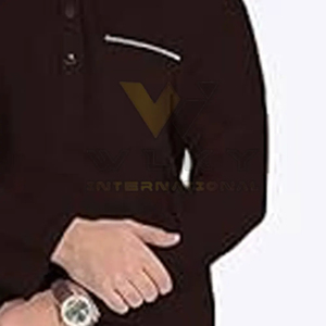 Dupatta de Nailon Transpirable Antiarrugas para Hombre, Cuello en V, Manga Larga, Largo hasta el Tobillo, Ropa Casual para Hajj y Eid - Product Image 3