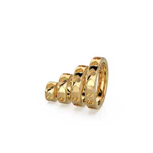 Cuentas espaciadoras de oro macizo de 18k con forma de corazón / Suministros para fabricación de joyas de 14k / Fornituras de oro hechas a mano con diseño de rueda de coche y motivos de amor - Product Image 4